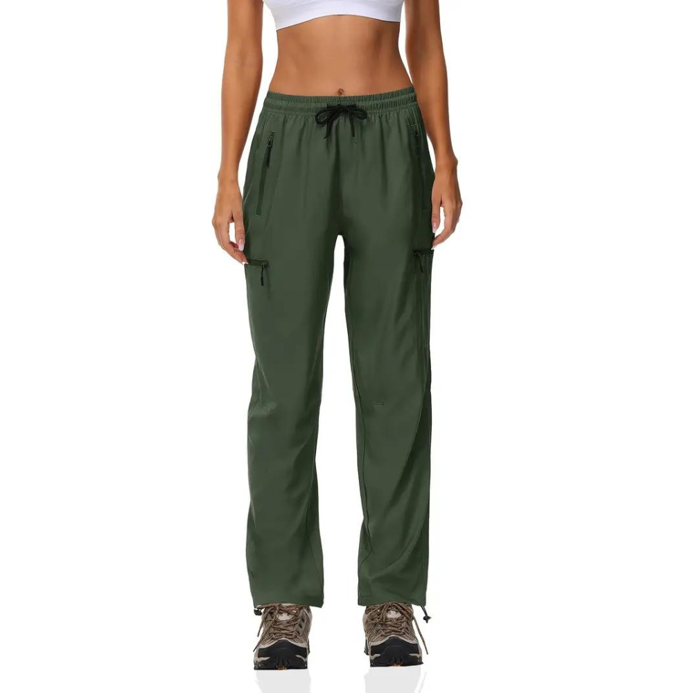 ELISABETH - Elegant women's tracksuit bottoms with fashionable ribbing for a unique style
