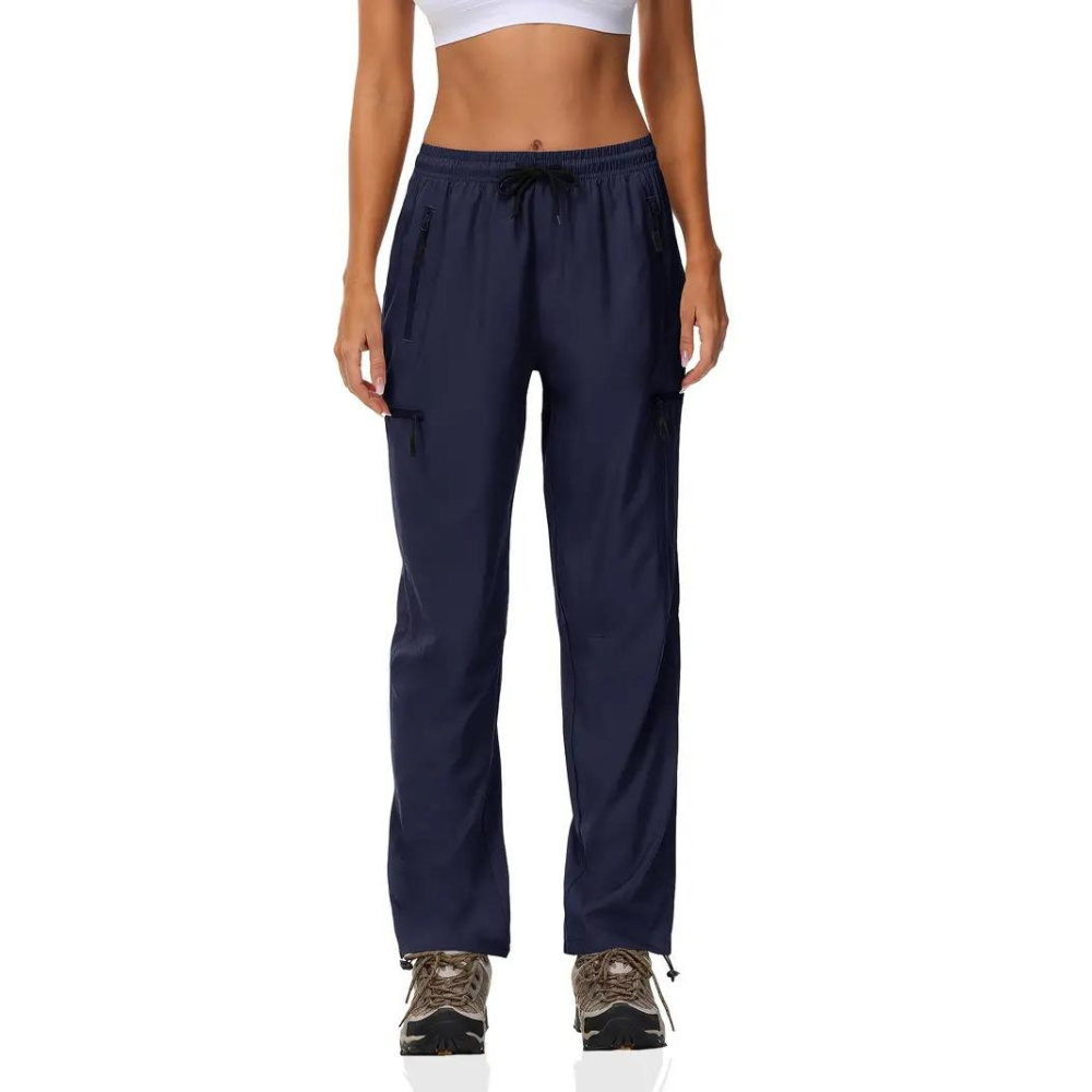 ELISABETH - Elegant women's tracksuit bottoms with fashionable ribbing for a unique style