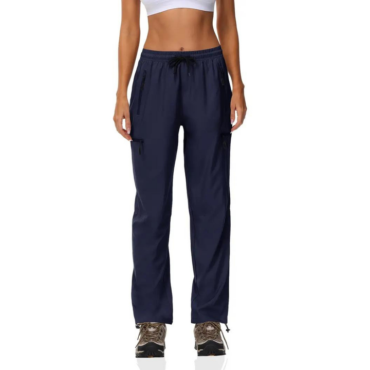 ELISABETH - Elegant women's tracksuit bottoms with fashionable ribbing for a unique style