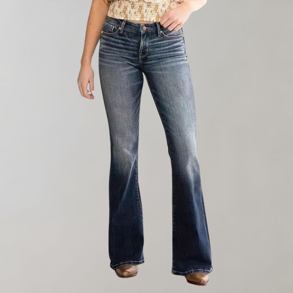 Elegant Annemari - Lightweight trousers with double buttons for a unique style