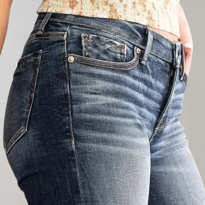Elegant Annemari - Lightweight trousers with double buttons for a unique style