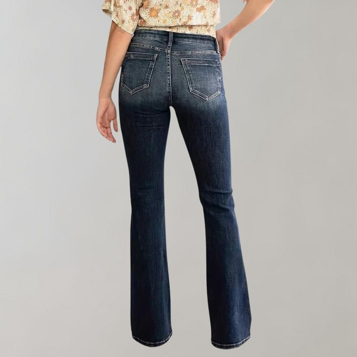 Elegant Annemari - Lightweight trousers with double buttons for a unique style
