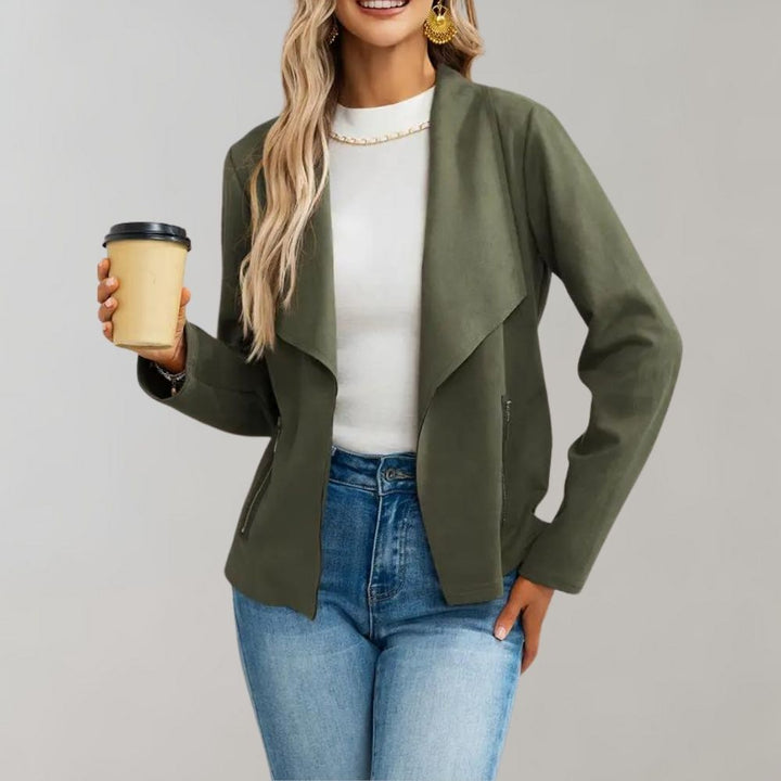 Women's stylish suede jacket - Maiuc