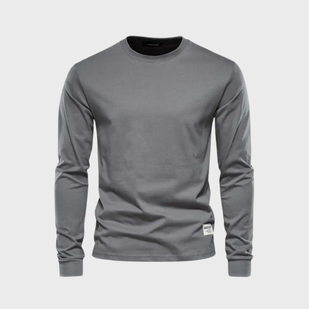 Elegant matte long sleeve T-shirt - classics at their best