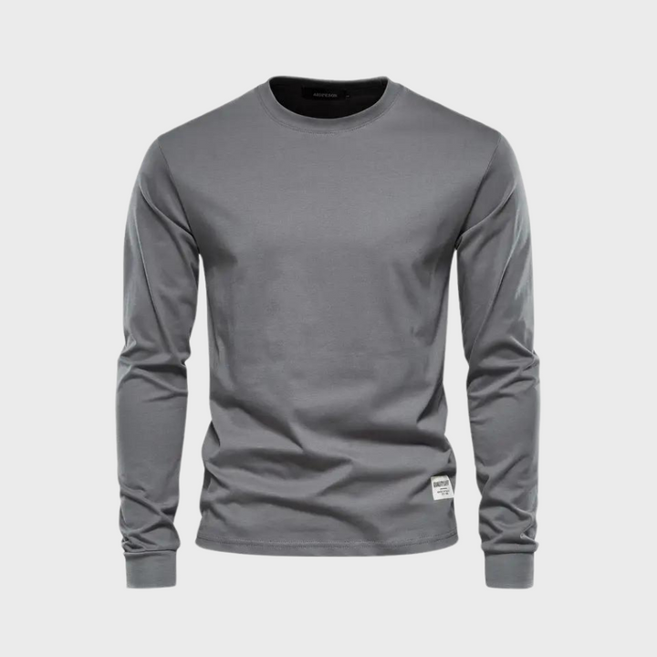 Elegant matte long sleeve T-shirt - classics at their best