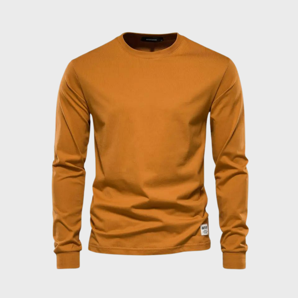 Elegant matte long sleeve T-shirt - classics at their best
