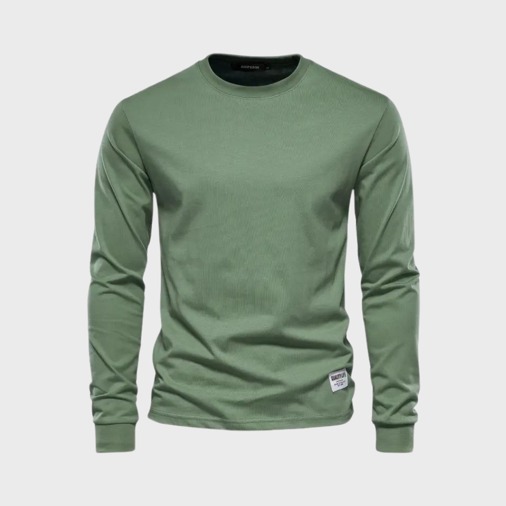 Elegant matte long sleeve T-shirt - classics at their best