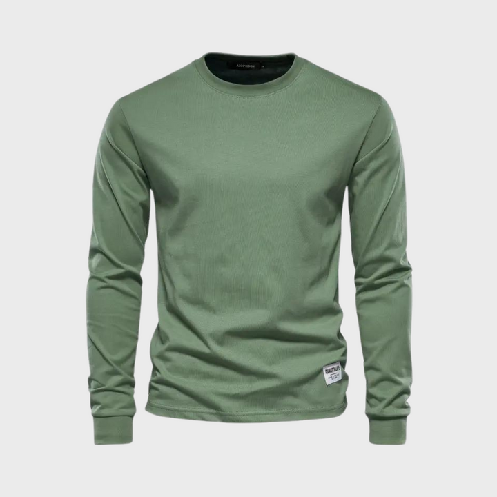 Elegant matte long sleeve T-shirt - classics at their best