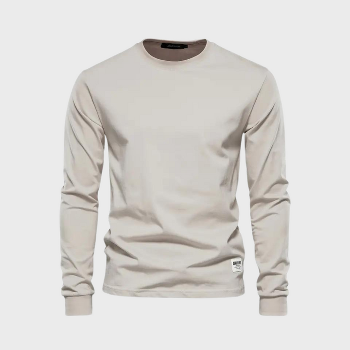 Elegant matte long sleeve T-shirt - classics at their best