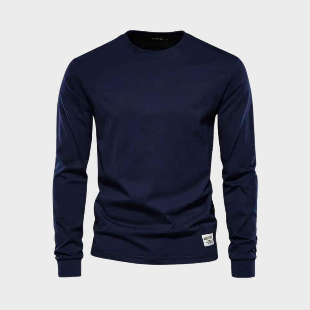 Elegant matte long sleeve T-shirt - classics at their best