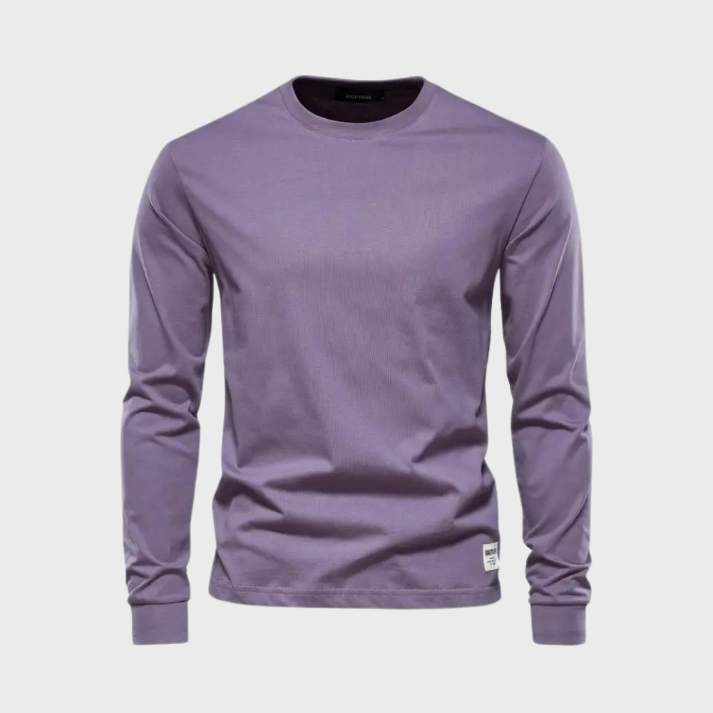 Elegant matte long sleeve T-shirt - classics at their best