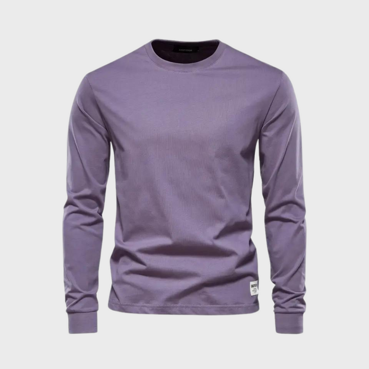 Elegant matte long sleeve T-shirt - classics at their best