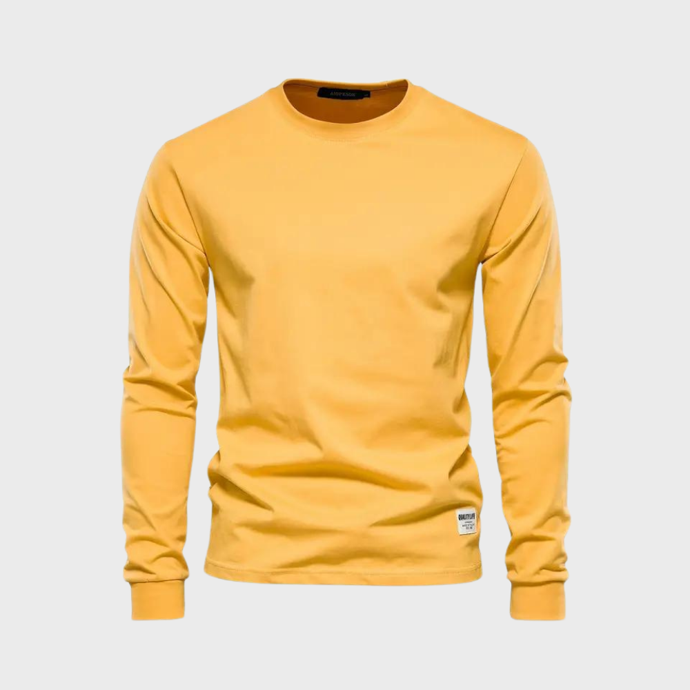 Elegant matte long sleeve T-shirt - classics at their best
