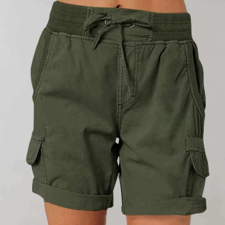Dorthea - Stylish women's high-waisted shorts for a fashionable look