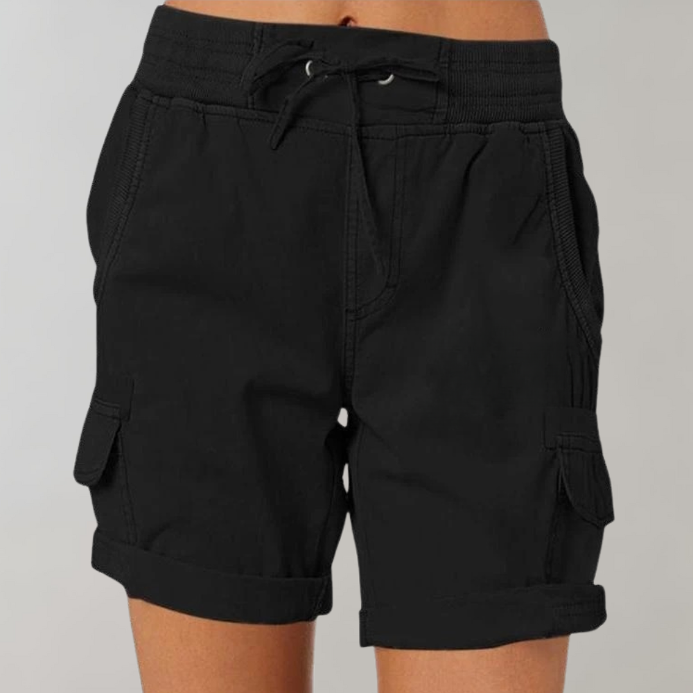 Dorthea - Stylish women's high-waisted shorts for a fashionable look
