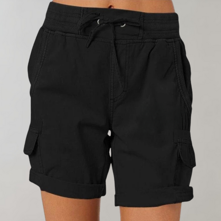 Dorthea - Stylish women's high-waisted shorts for a fashionable look