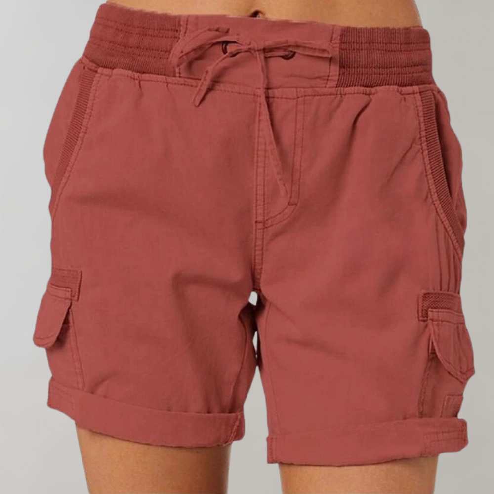 Dorthea - Stylish women's high-waisted shorts for a fashionable look
