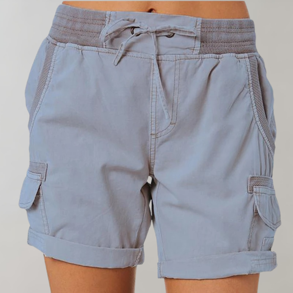 Dorthea - Stylish women's high-waisted shorts for a fashionable look