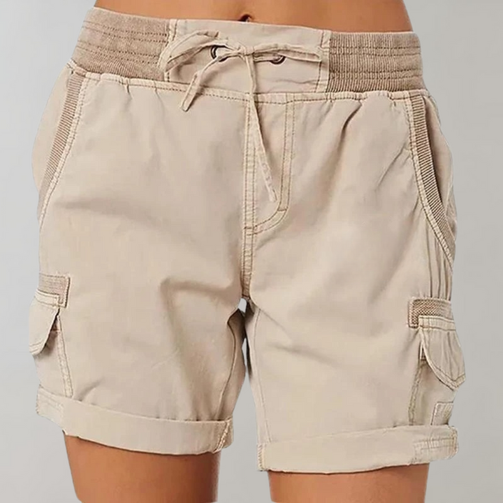 Dorthea - Stylish women's high-waisted shorts for a fashionable look