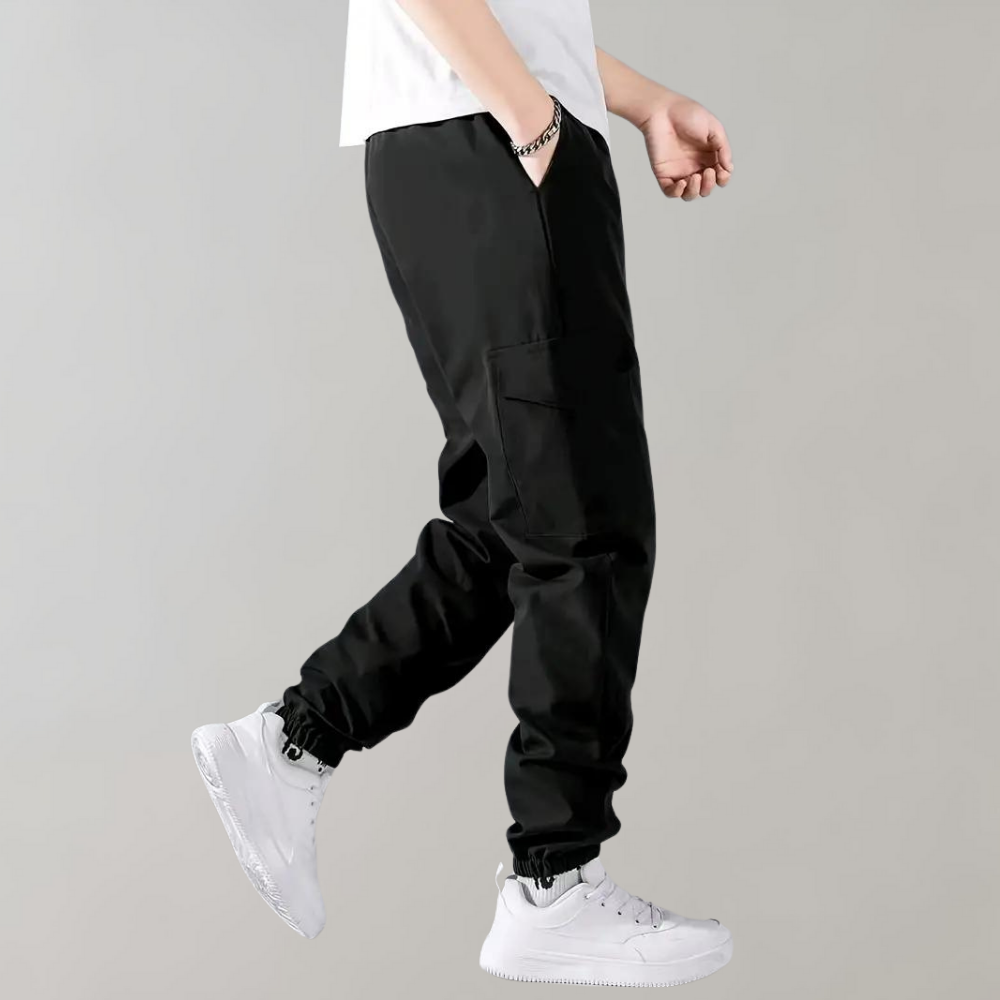 Falke - Modern men's cargo sports trousers with adjustable drawcord for active men