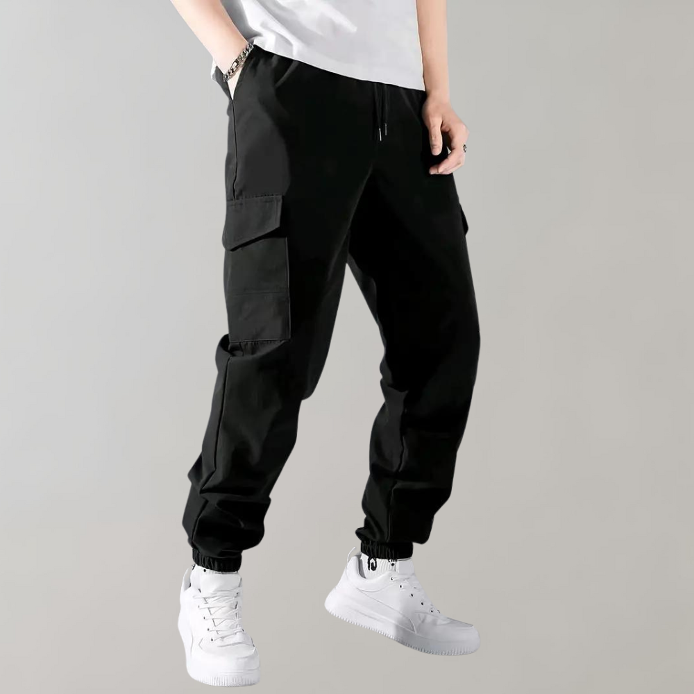 Falke - Modern men's cargo sports trousers with adjustable drawcord for active men
