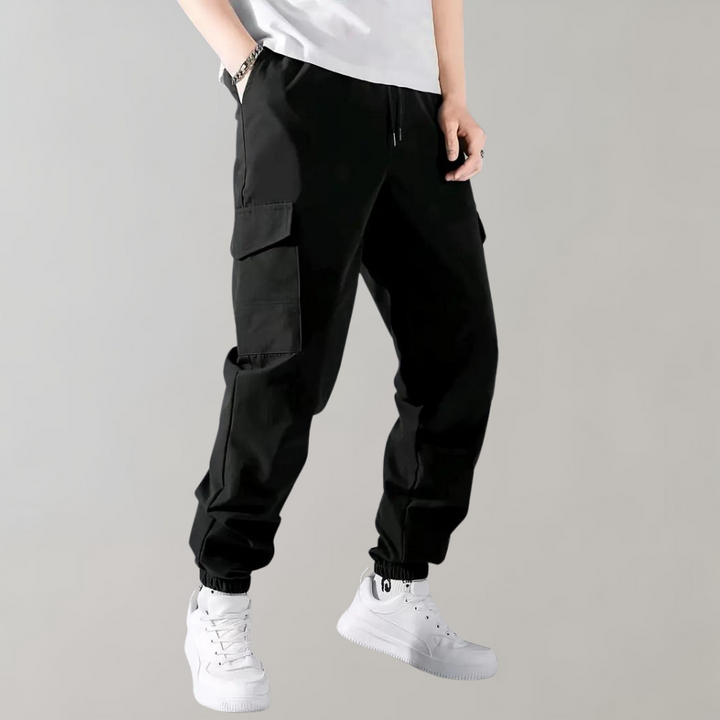 Falke - Modern men's cargo sports trousers with adjustable drawcord for active men