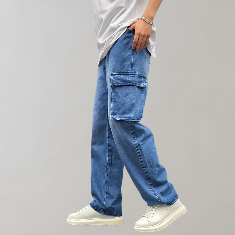 Hjalte - Fashionable cargo trousers with multiple functional pockets