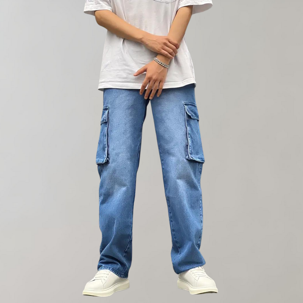 Hjalte - Fashionable cargo trousers with multiple functional pockets