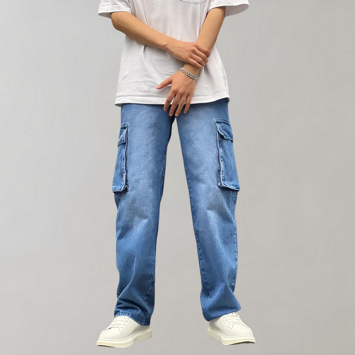 Hjalte - Fashionable cargo trousers with multiple functional pockets