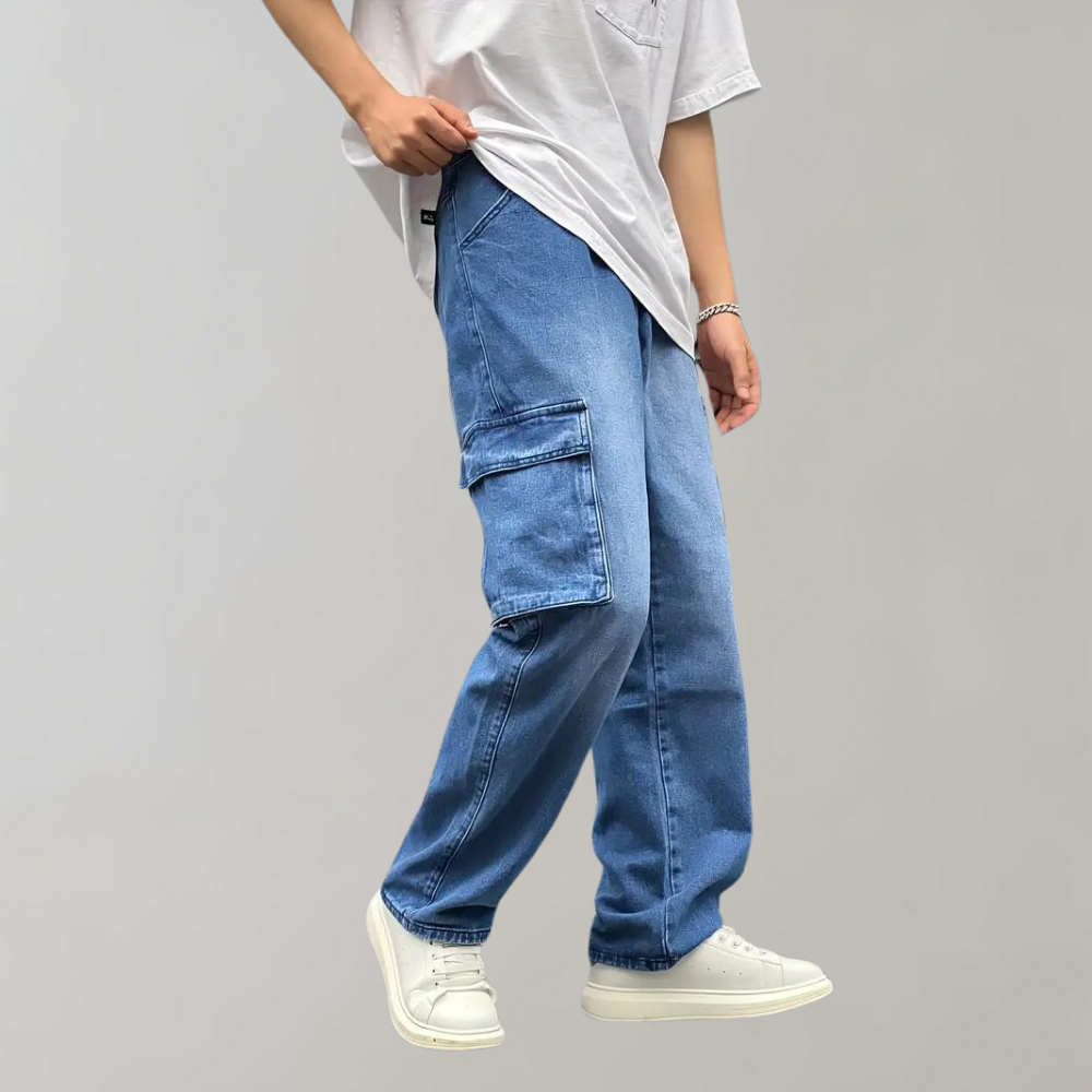 Hjalte - Fashionable cargo trousers with multiple functional pockets