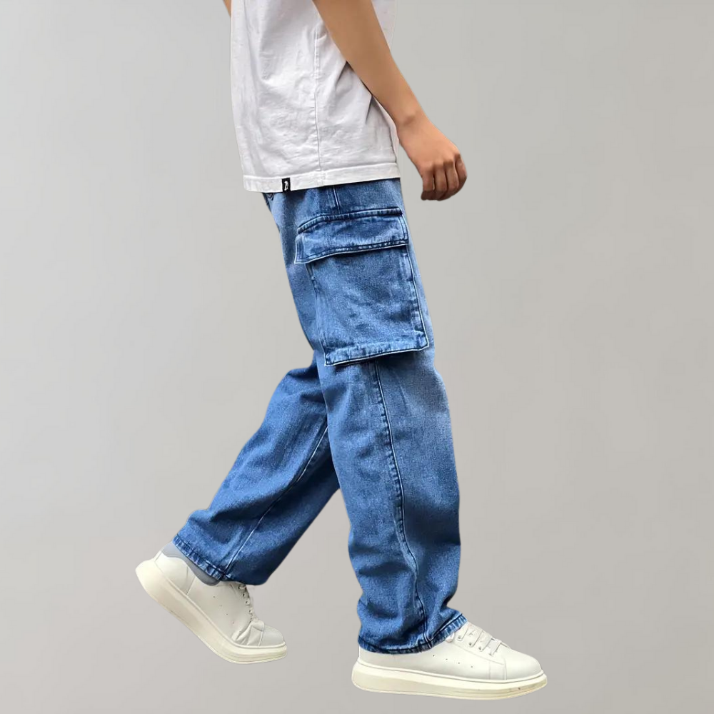Hjalte - Fashionable cargo trousers with multiple functional pockets