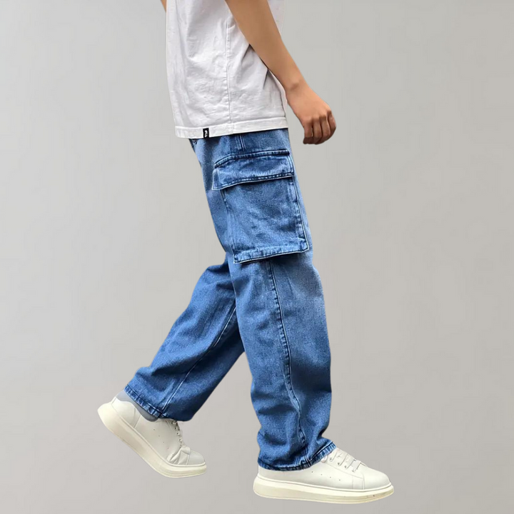 Hjalte - Fashionable cargo trousers with multiple functional pockets