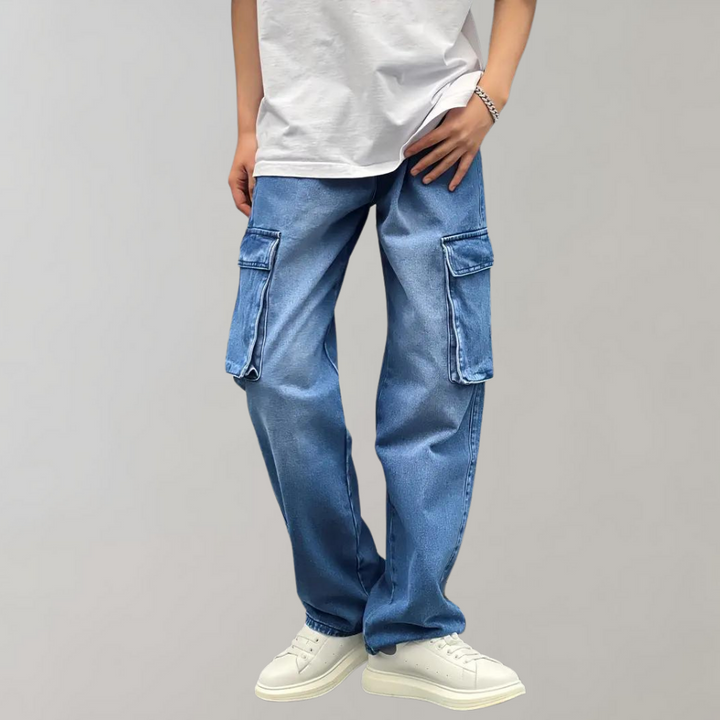Hjalte - Fashionable cargo trousers with multiple functional pockets