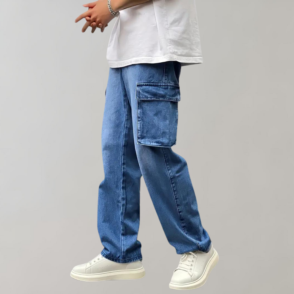Hjalte - Fashionable cargo trousers with multiple functional pockets