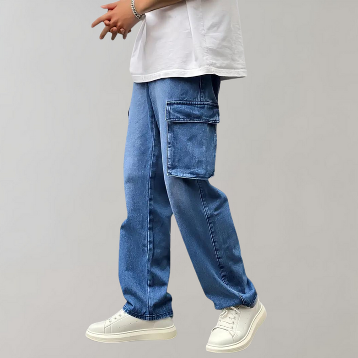 Hjalte - Fashionable cargo trousers with multiple functional pockets