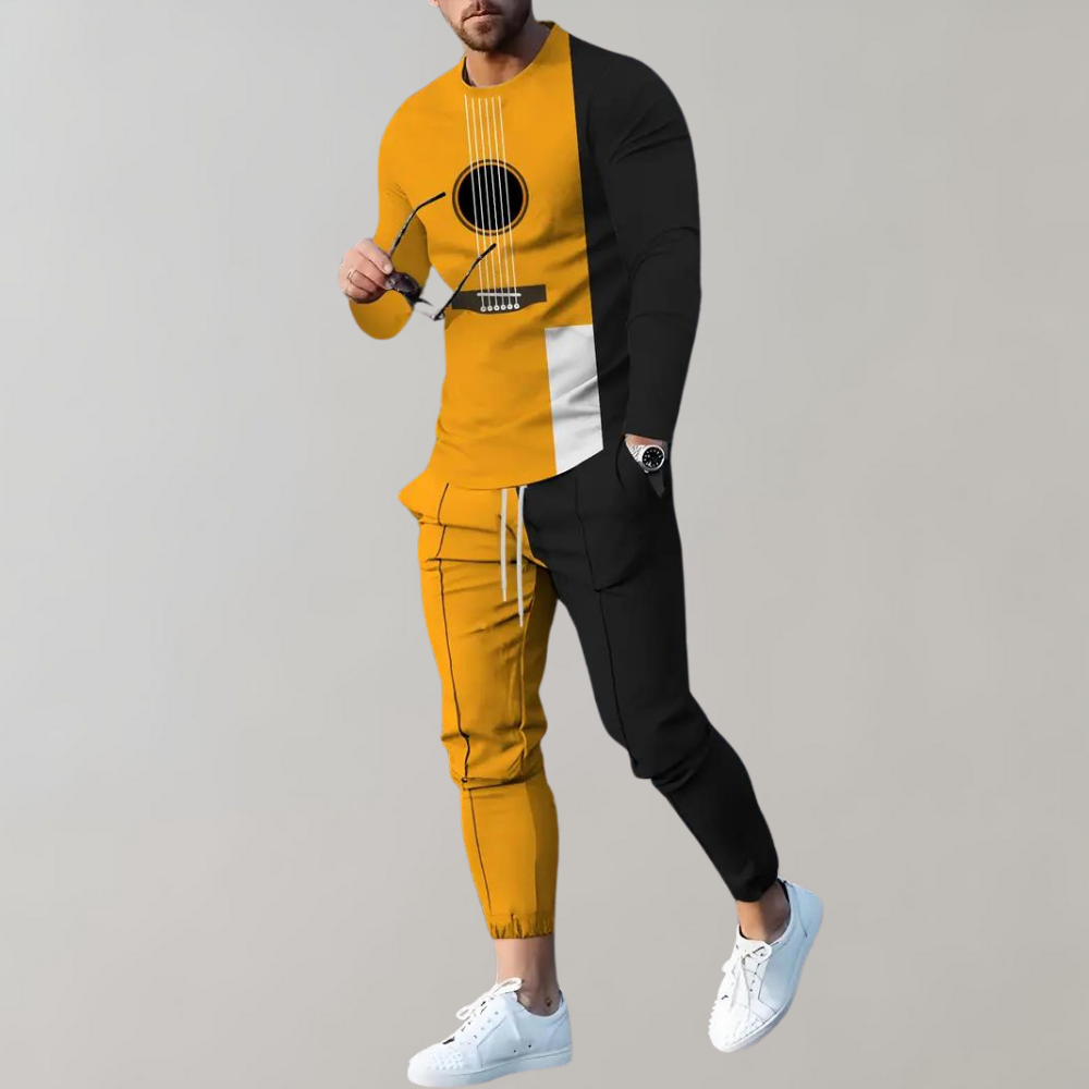Birger - Fashionable men's tracksuit with exclusive guitar motif