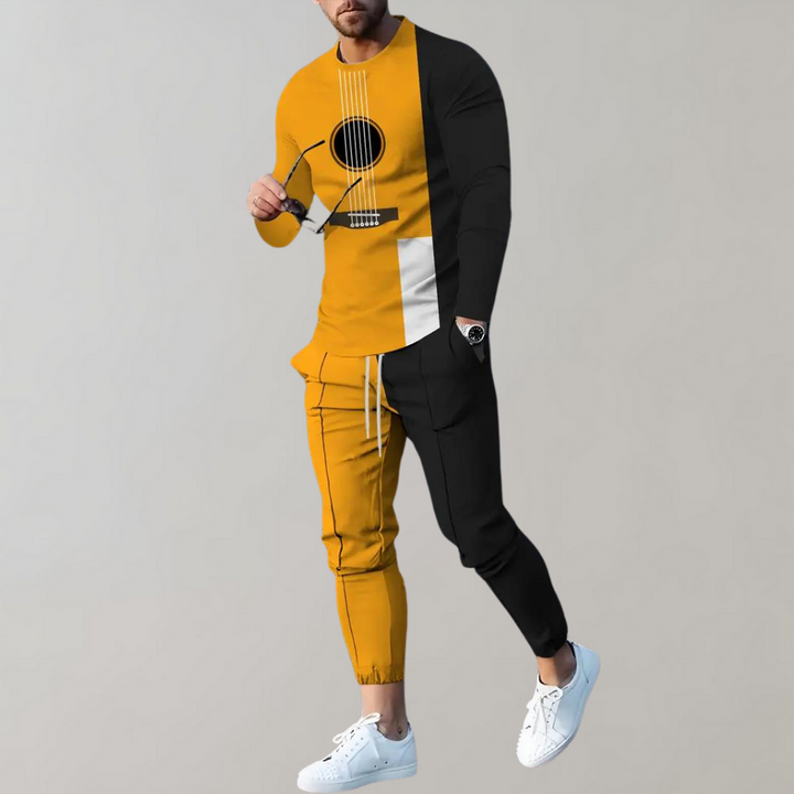 Birger - Fashionable men's tracksuit with exclusive guitar motif