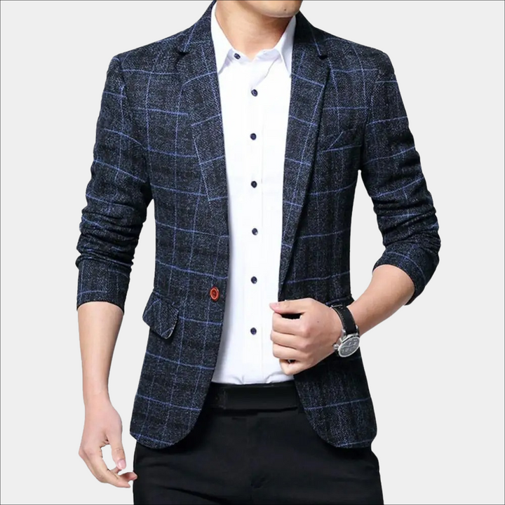 Elegant checked jacket for men from Balder brand
