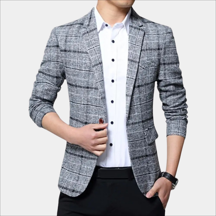 Elegant checked jacket for men from Balder brand