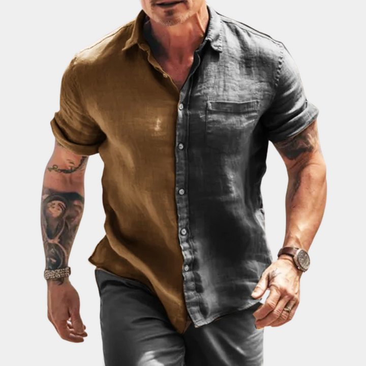Men's stylish short-sleeved shirt - a combination of elegance and casualness