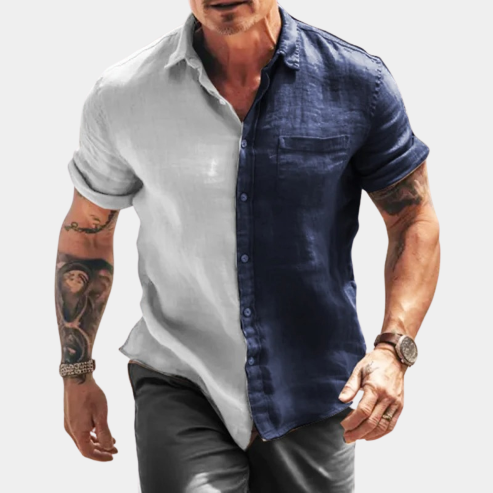 Men's stylish short-sleeved shirt - a combination of elegance and casualness