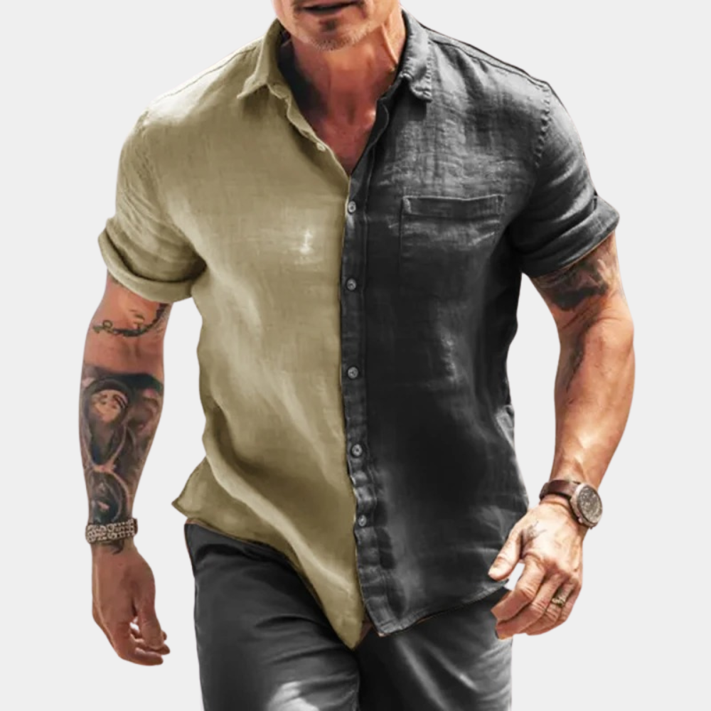 Men's stylish short-sleeved shirt - a combination of elegance and casualness