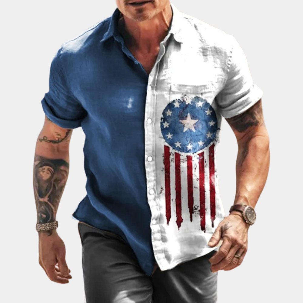 Men's stylish short-sleeved shirt - a combination of elegance and casualness