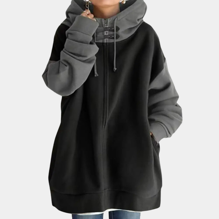 Aveline - Elegant women's zip-up jacket in a classic style