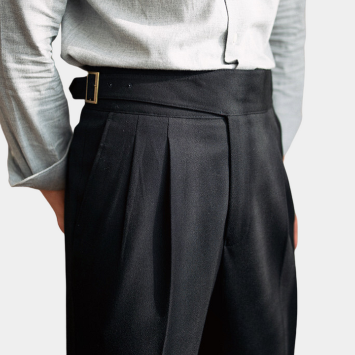Men's stylish Romeo trousers with unique buckles