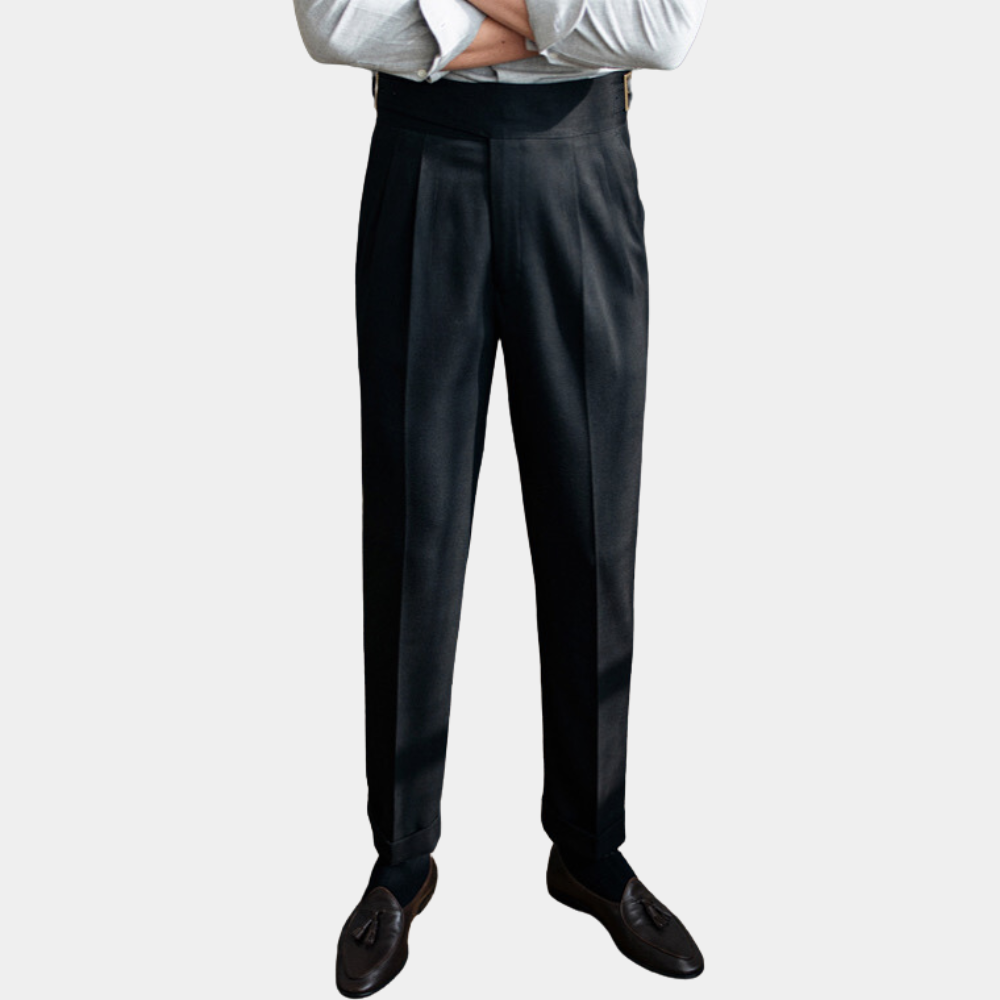 Men's stylish Romeo trousers with unique buckles