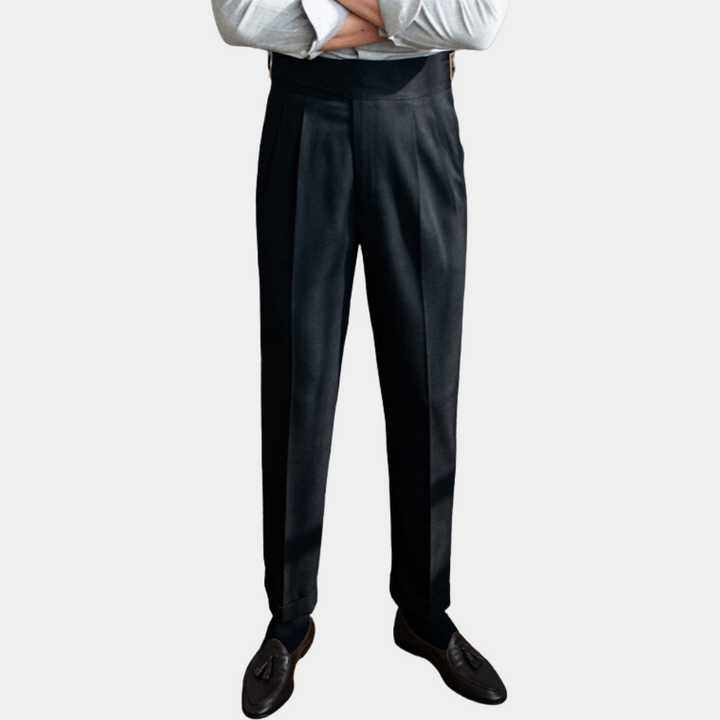 Men's stylish Romeo trousers with unique buckles