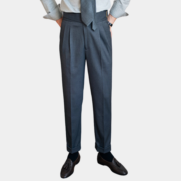 Men's stylish Romeo trousers with unique buckles