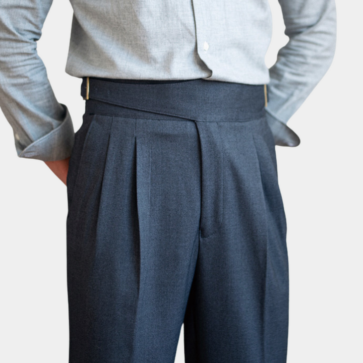 Men's stylish Romeo trousers with unique buckles
