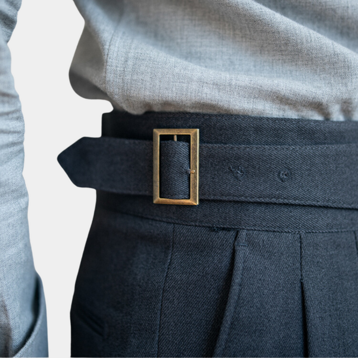 Men's stylish Romeo trousers with unique buckles